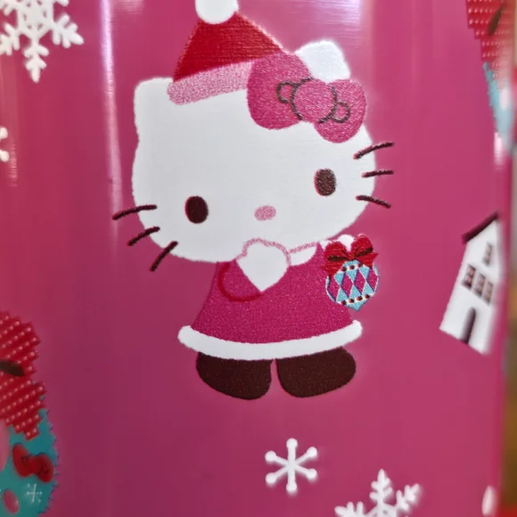 NWT Hello Kitty Christmas 40oz Stainless Steel Holiday Tumbler With Straw - Picture 4 of 4